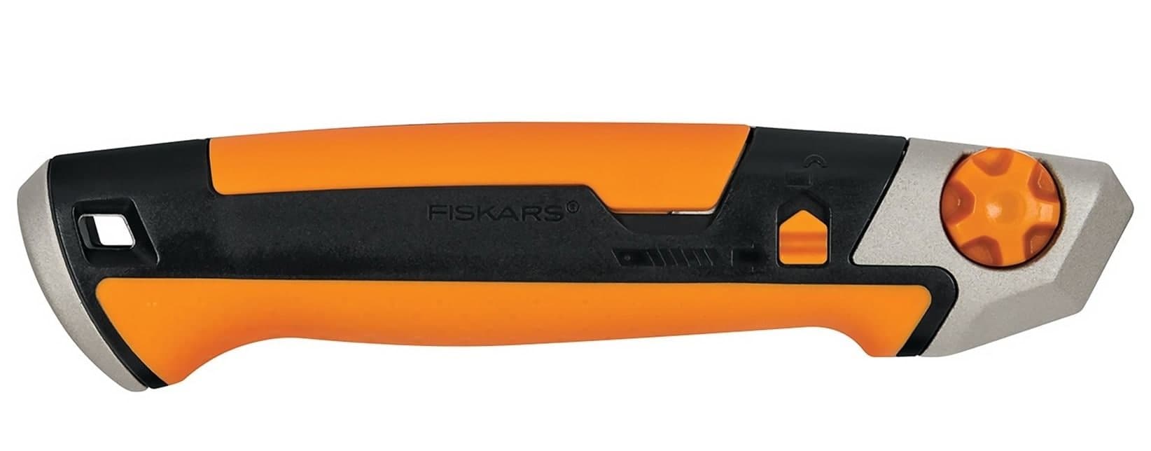 Fiskars Pro Snap-Off Blade Utility Knife, 18-mm, Black/Orange