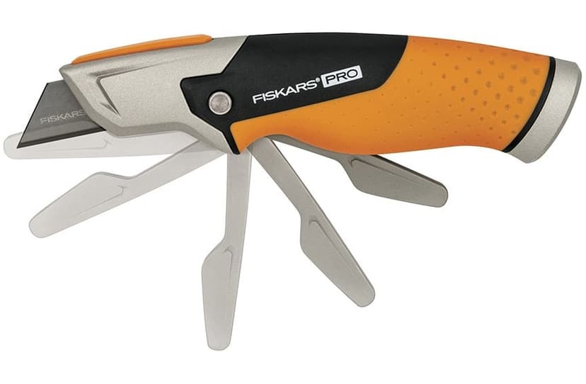 Fiskars Pro Fixed Blade Utility Knife, Black/Orange