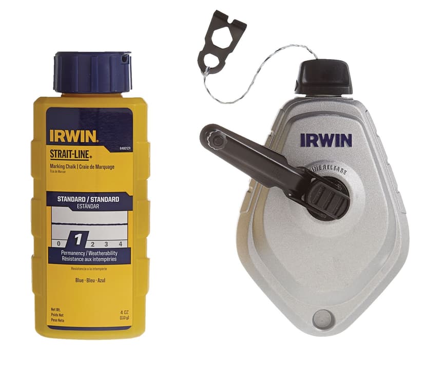 IRWIN Mach6 Line Reel Combo with Blue Chalk, 100-ft
