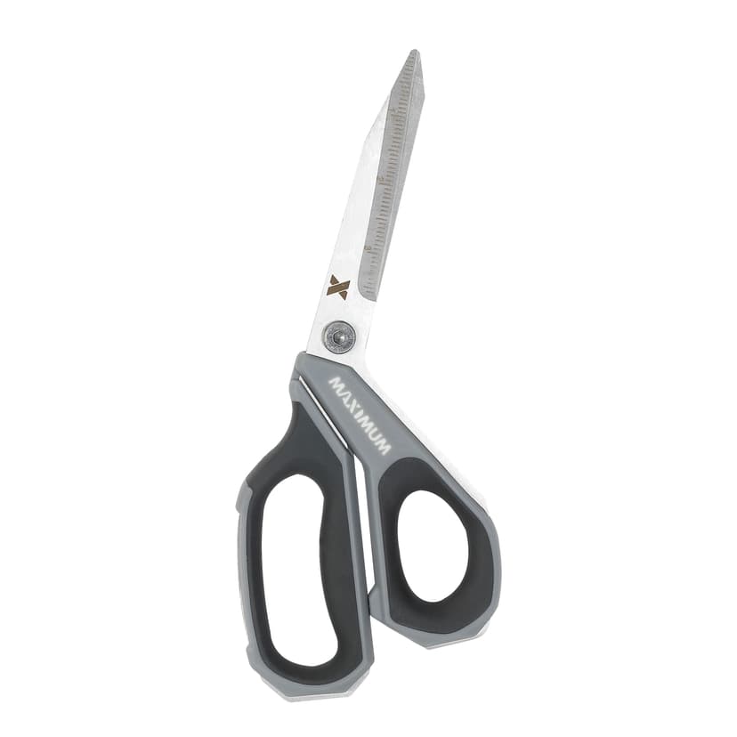 MAXIMUM Jobsite Stainless-Steel Soft-Grip Scissors, 9.5-in