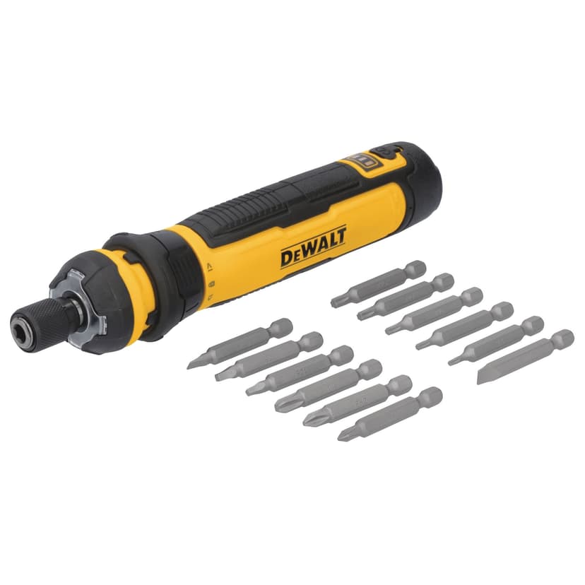 DEWALT DWHT66719 4V Cordless USB Charging Screwdriver Set with Bits & LED Work Light, 15-pc