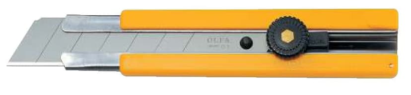 OLFA H-1 5006 Pro Extra Heavy-Duty Rubber-Inset Grip Snap-off Utility Knife, 25-mm, Yellow/Black