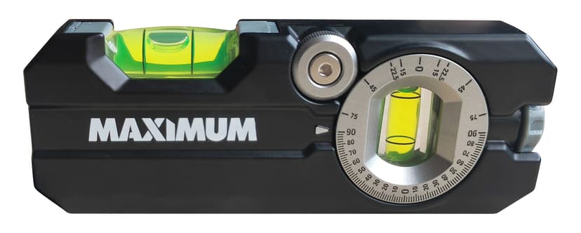 MAXIMUM Hi-Vis Torpedo Level with Rotating Vial