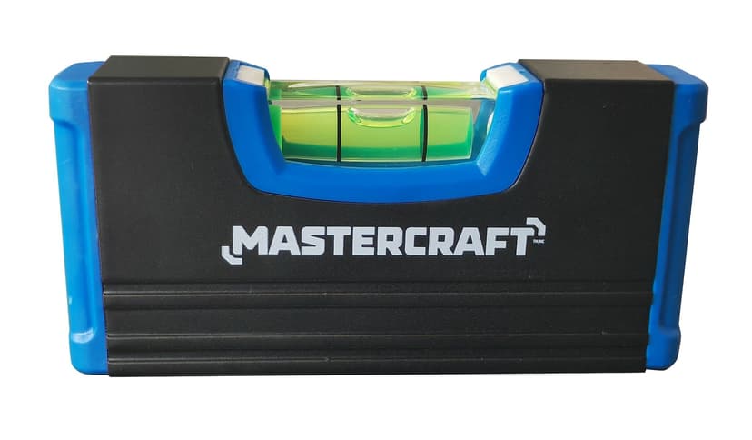 Mastercraft Aluminum Magnetic Pocket Spirit Level, 4-in, Blue/Black