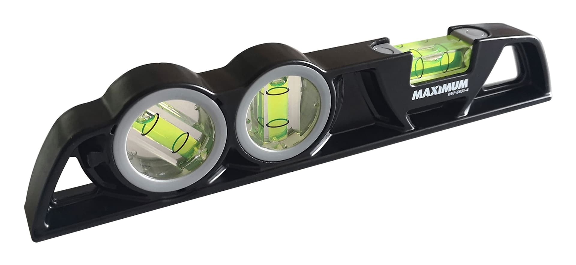 MAXIMUM Die-Cast Aluminum Magnetic Torpedo Level, 9-in, Black