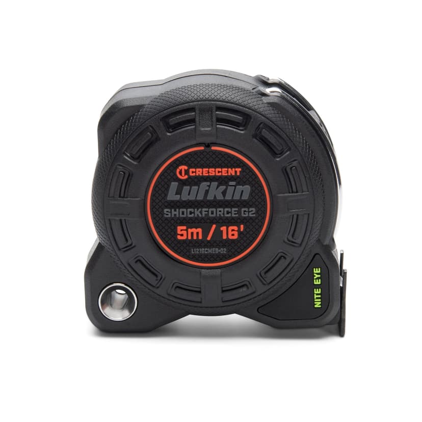 Lufkin® Shockforce G2 Nite Eye™ Tape Measure, 16-ft
