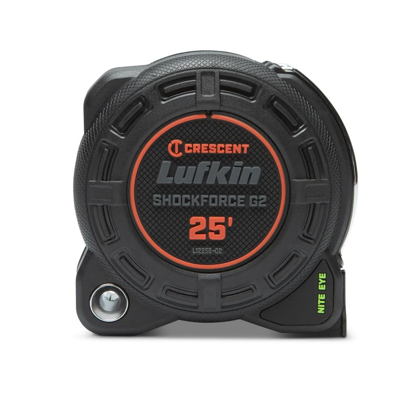 Lufkin Shockforce G2 Nite Eye Tape Measure, 25-ft (7.6-m)