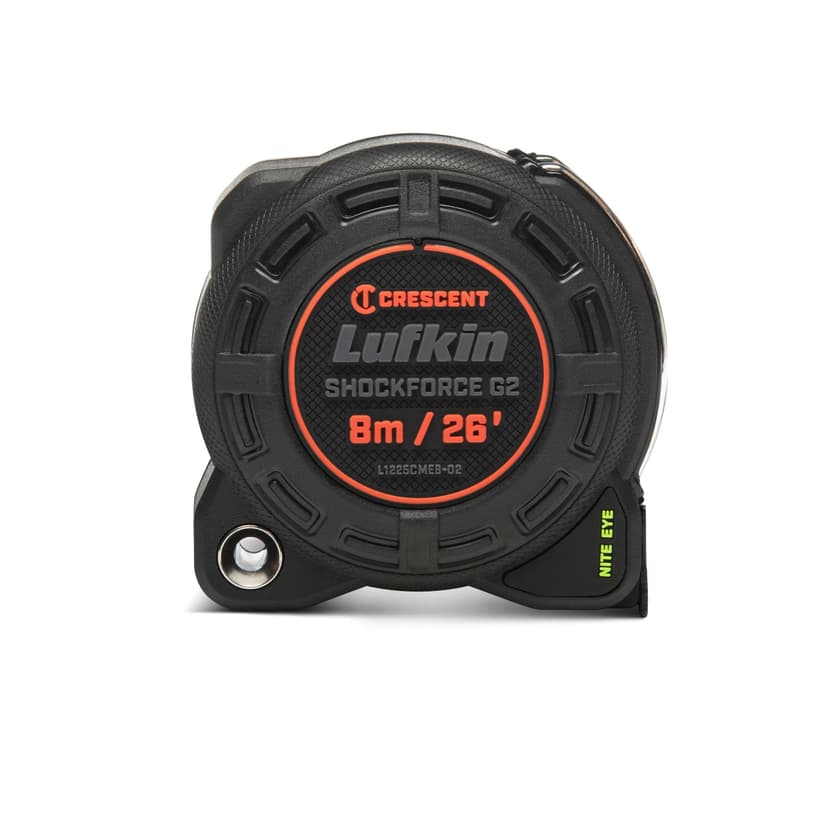Lufkin Shockforce G2 Nite Eye Tape Measure, 26-ft (8-m)