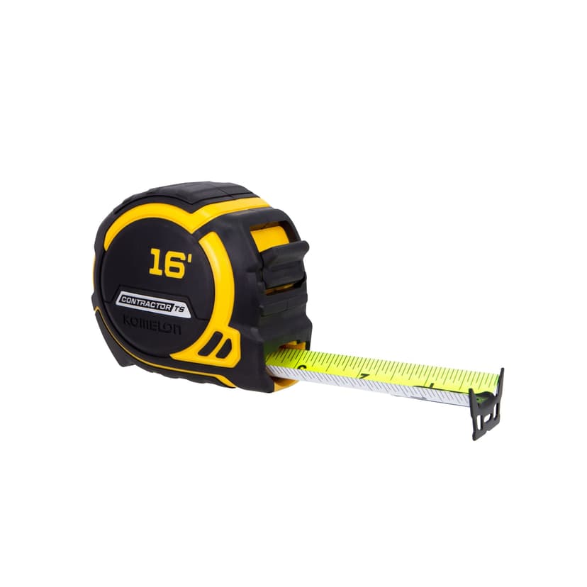 Komelon Contractor Wide Blade Tape Measure, 16-ft