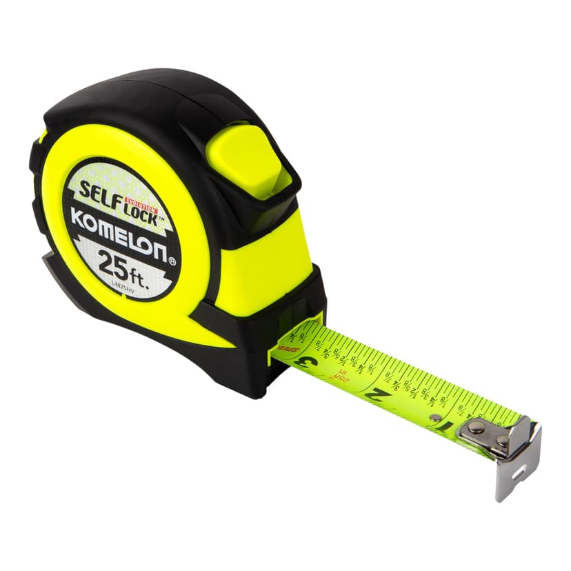 Komelon Self-Locking Measuring Tape, 25-ft