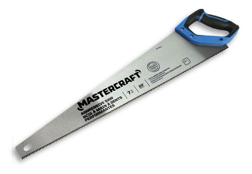 Mastercraft 7-TPI Aggressive Hand Saw, 22-in