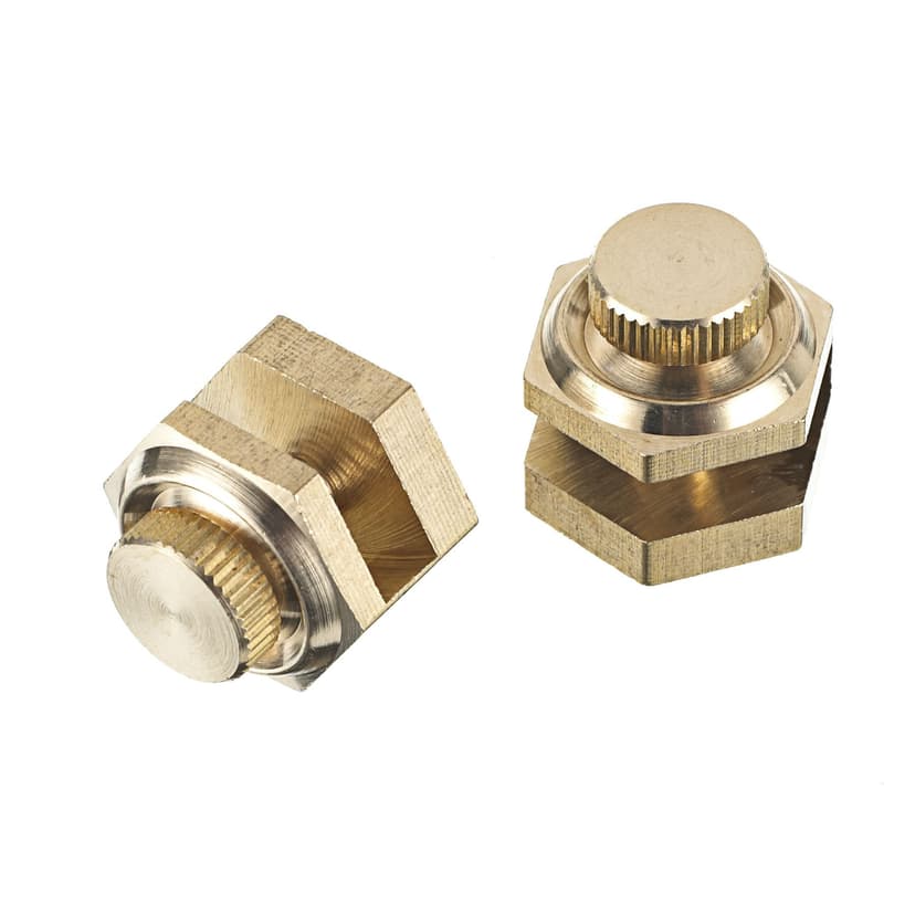 Mastercraft Brass Stair Gauges, Gold, 2-pc