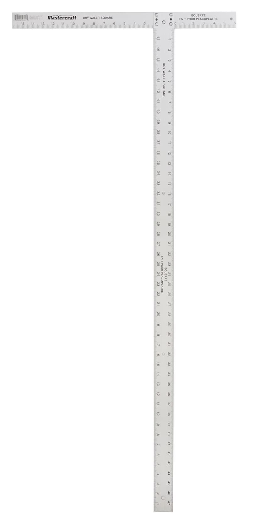 Mastercraft Aluminum Drywall T-Square, White