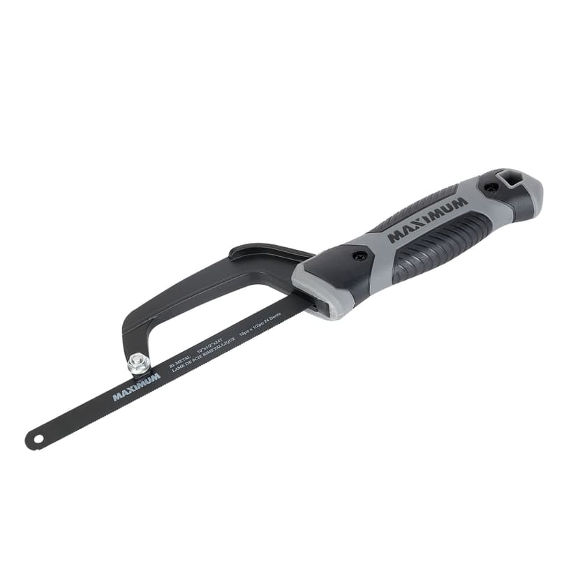 MAXIMUM 24-TPI Bi-Metal Mini Hacksaw, 10-in