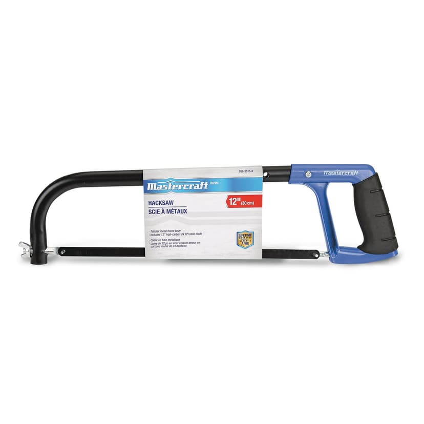 Mastercraft 24-TPI Adjustable Hacksaw, 12-in