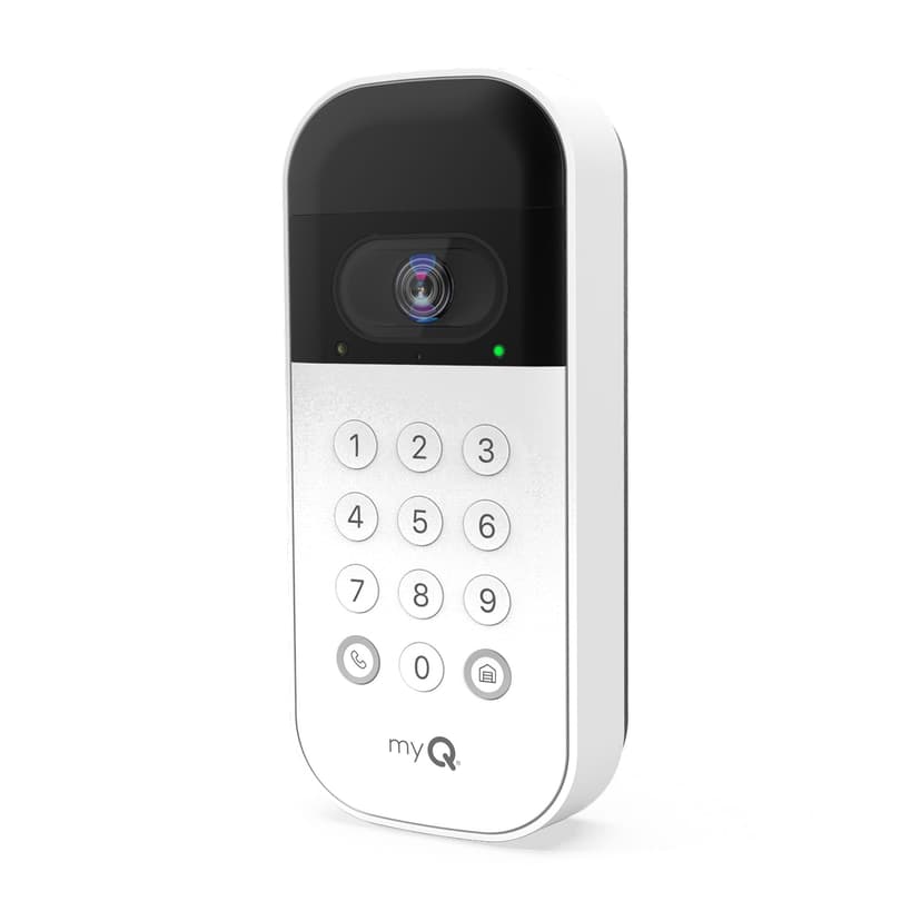 Chamberlain myQ Smart Garage Video Keypad, Bluetooth, Weatherproof, White