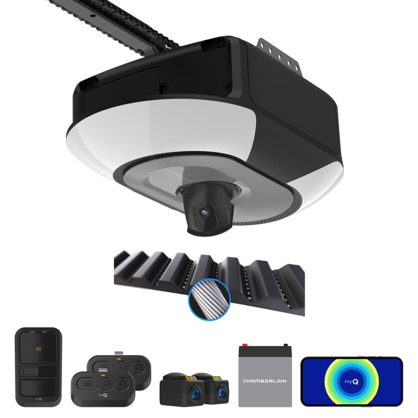 Chamberlain® B6753TC 1-1/4 HP Ultra Quiet Garage Door Opener with Wi-Fi and Camera