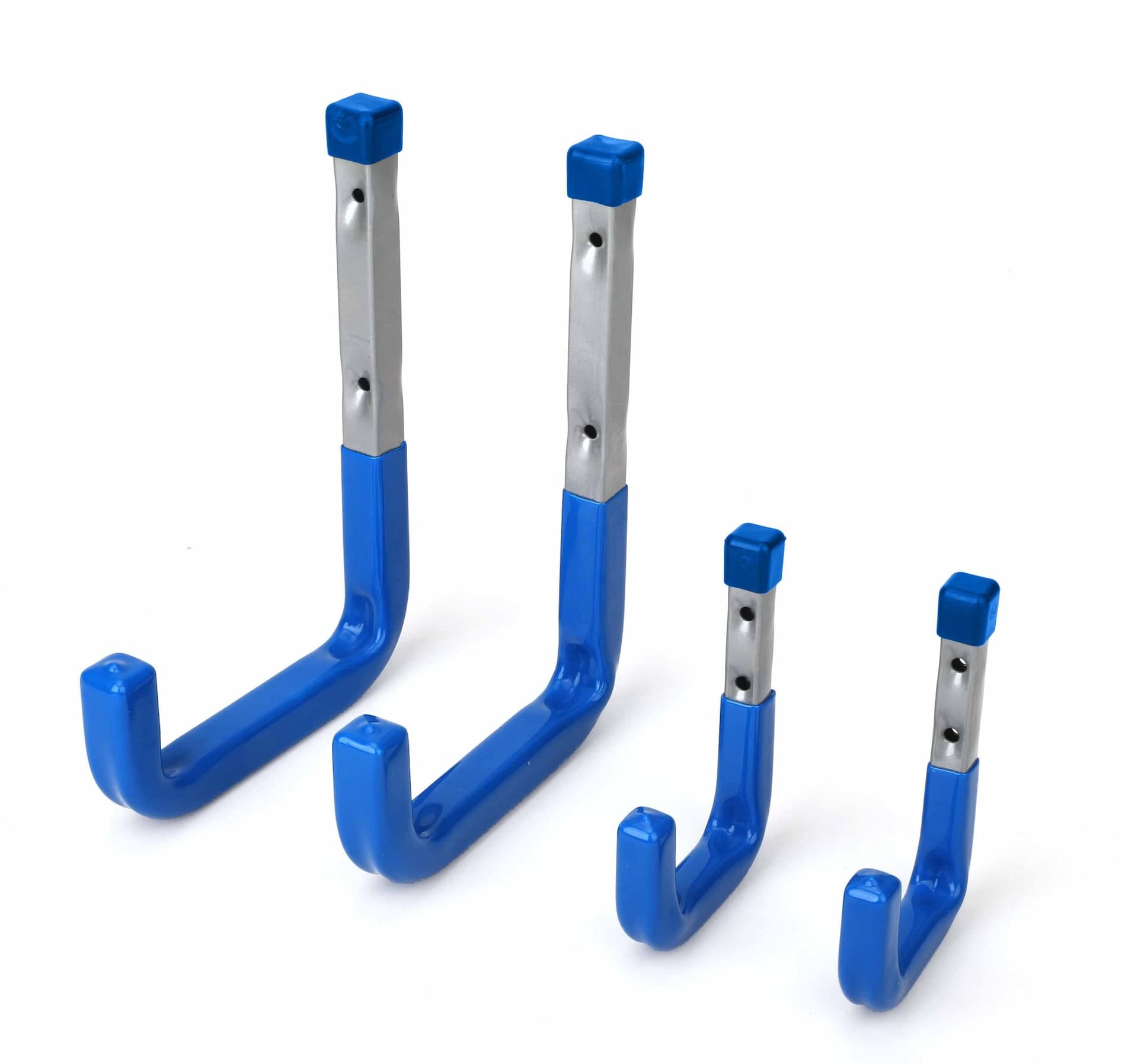 Mastercraft Heavy Duty Carbon Steel Tool Storage Hook Set with Small & Large Hooks, 80-lb Capacity, 4-pk
