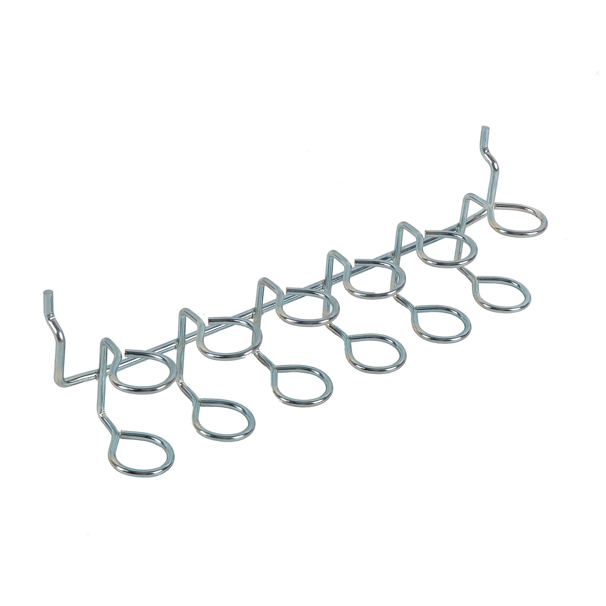 Mastercraft Wall Mount Steel Tool Holder fits 1/8-in & 1/4-in Pegboards, 1.5 x 2.75 x 6.75-in