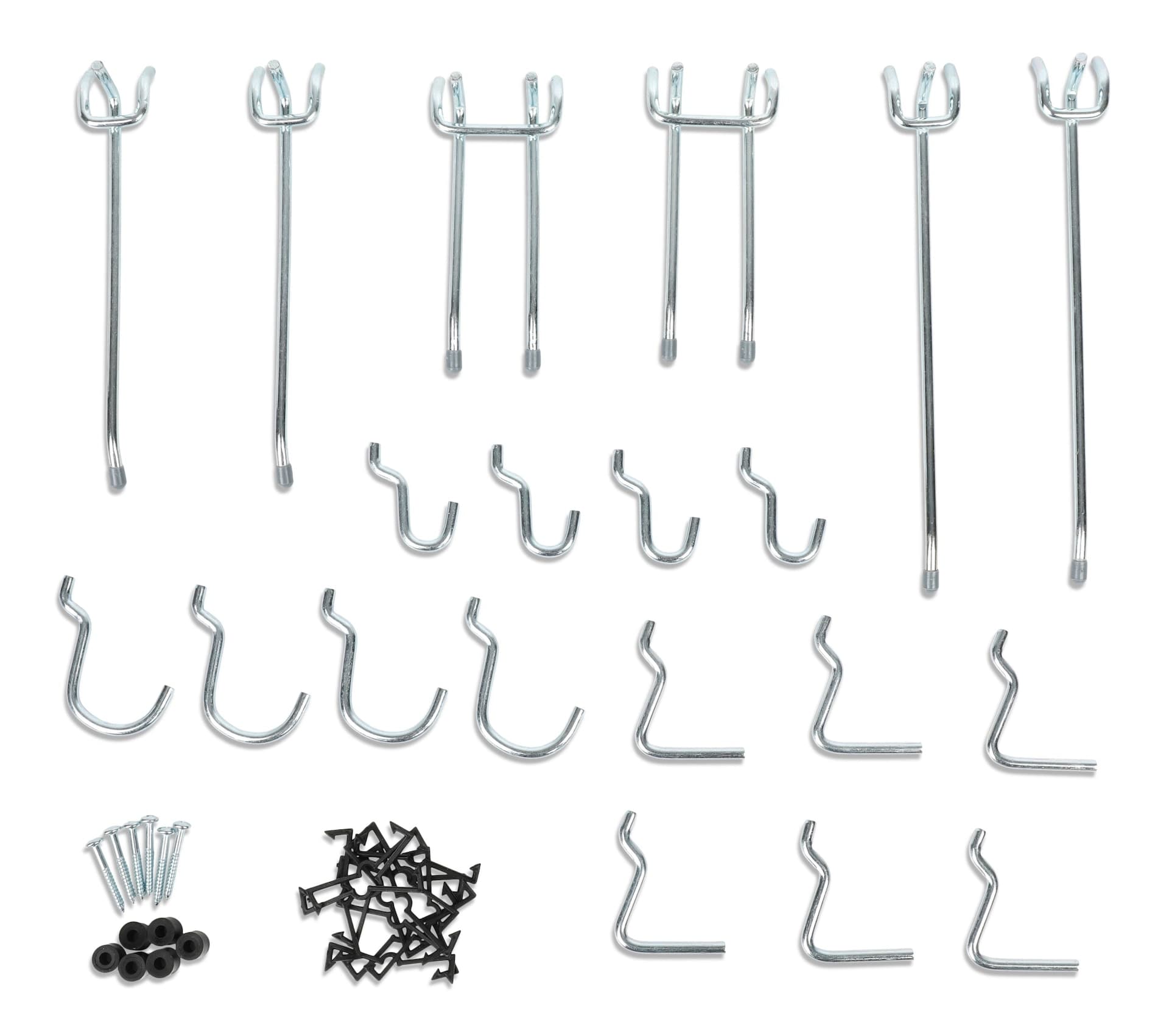 Mastercraft Peg Hook Kit, Fits 1/4-in Pegboard, Assorted Sizes