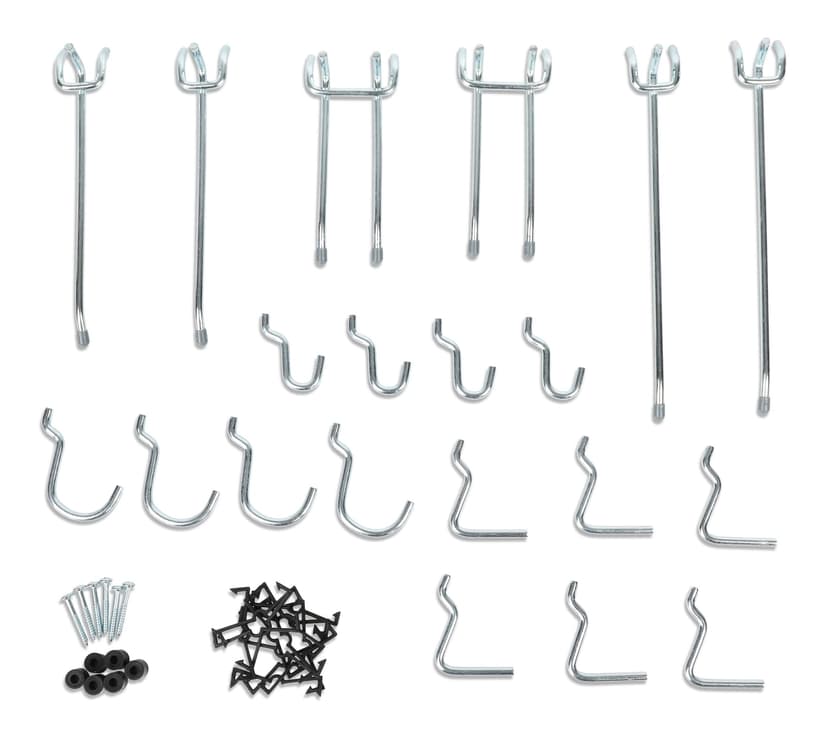 Mastercraft Peg Hook Kit, Fits 1/4-in Pegboard, Assorted Sizes