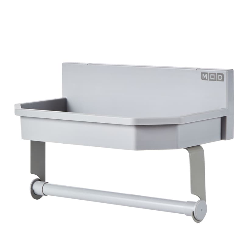 Mastercraft MOD Utility Storage Shelf with Paper Towel Holder, 20-lb Load Capacity