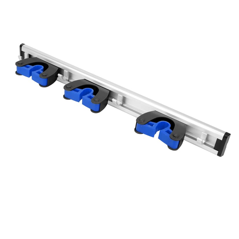 Mastercraft Aluminum Wall Mounted Broom/Mop Holder, 3-pc
