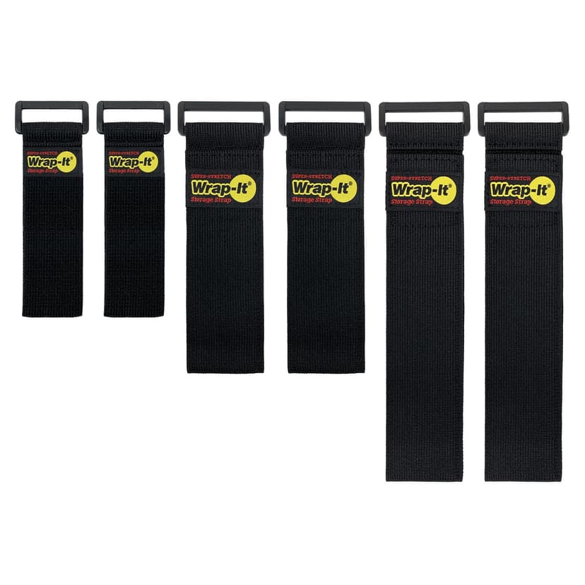 Wrap-it Super Stretch Multi-Purpose Storage Cords, 6-pk