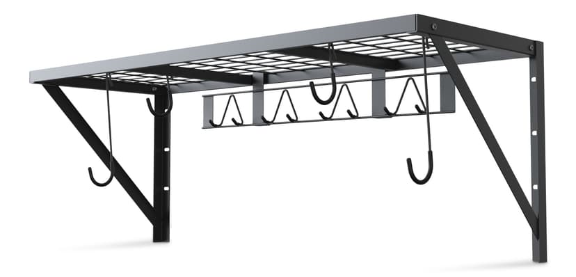 Mastercraft Gear Rack Storage Organization System with Hooks, Black, 48-in (122 cm)