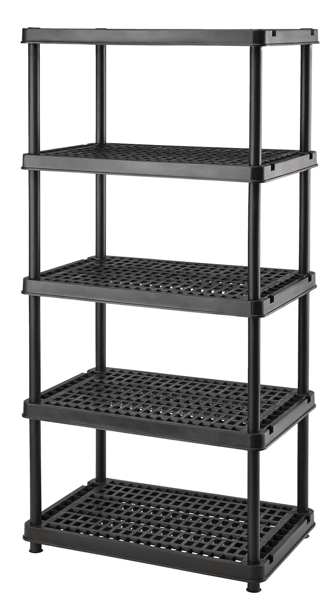 Mastercraft 5-Shelf Resin/ Plastic Storage Rack/ Shelving Unit, 36 x 24 x 72-in