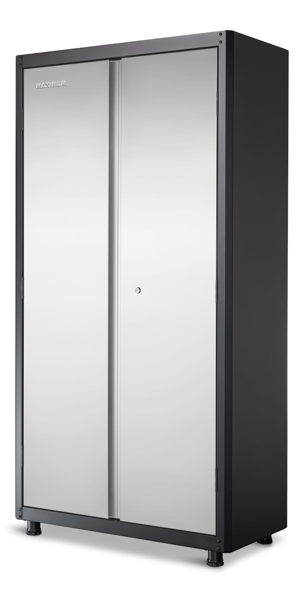 MAXIMUM 36" Stainless Steel 2-Door Tall Cabinet with Adjustable Shelves, 36 x 18 x 72-in