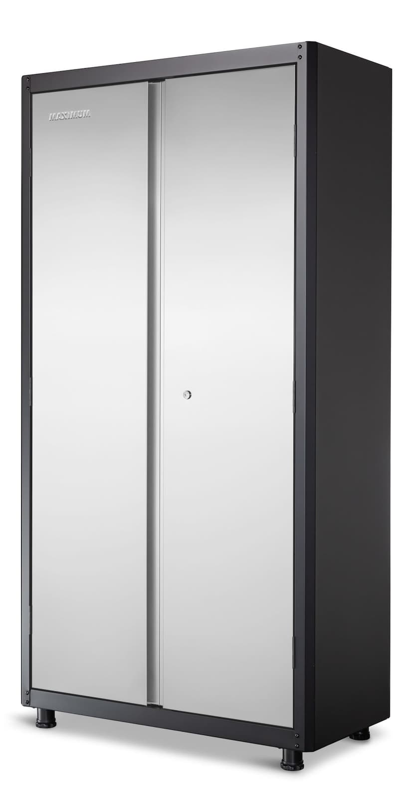 MAXIMUM 36" Stainless Steel 2-Door Tall Cabinet with Adjustable Shelves, 36 x 18 x 72-in