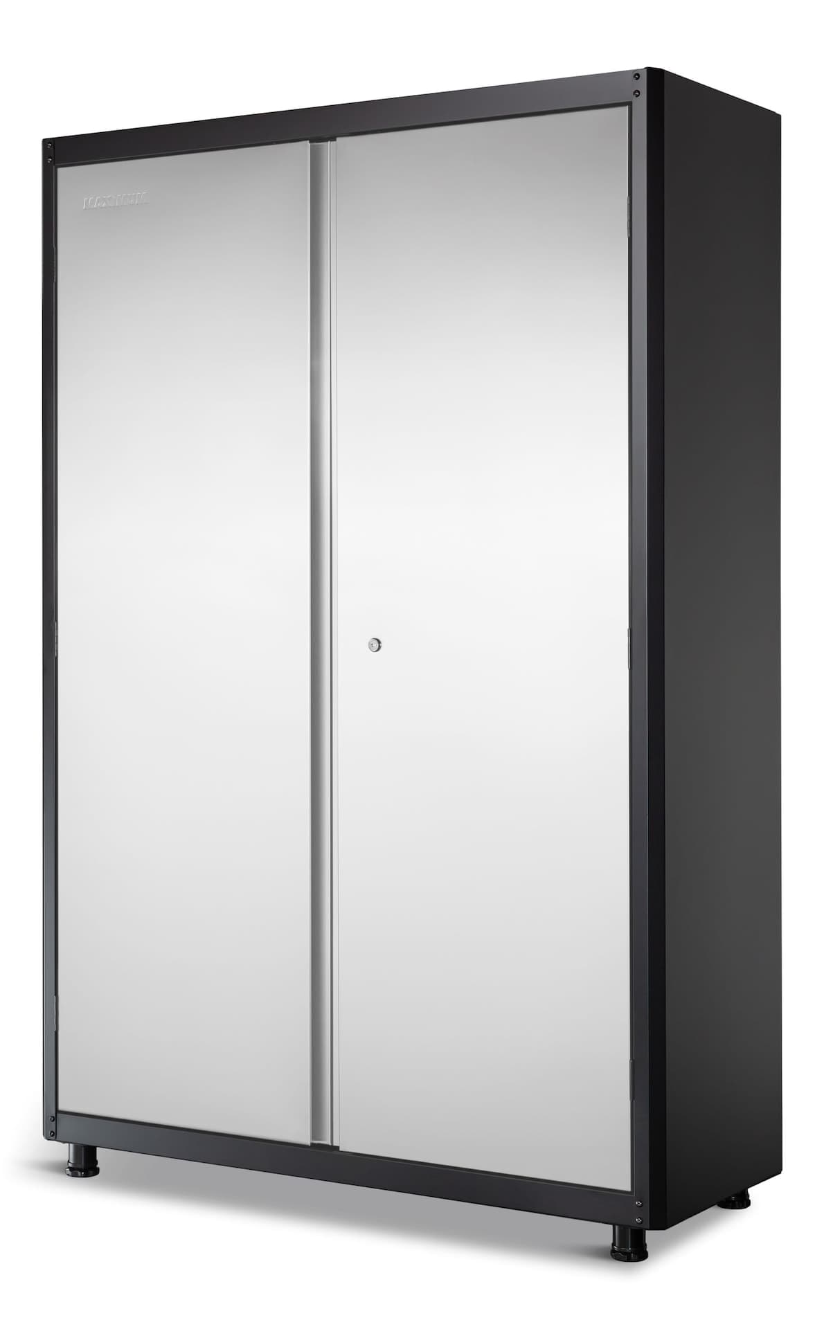 MAXIMUM 48" Stainless Steel 2-Door Tall Cabinet with Adjustable Shelves, 48 x 18 x 72-in