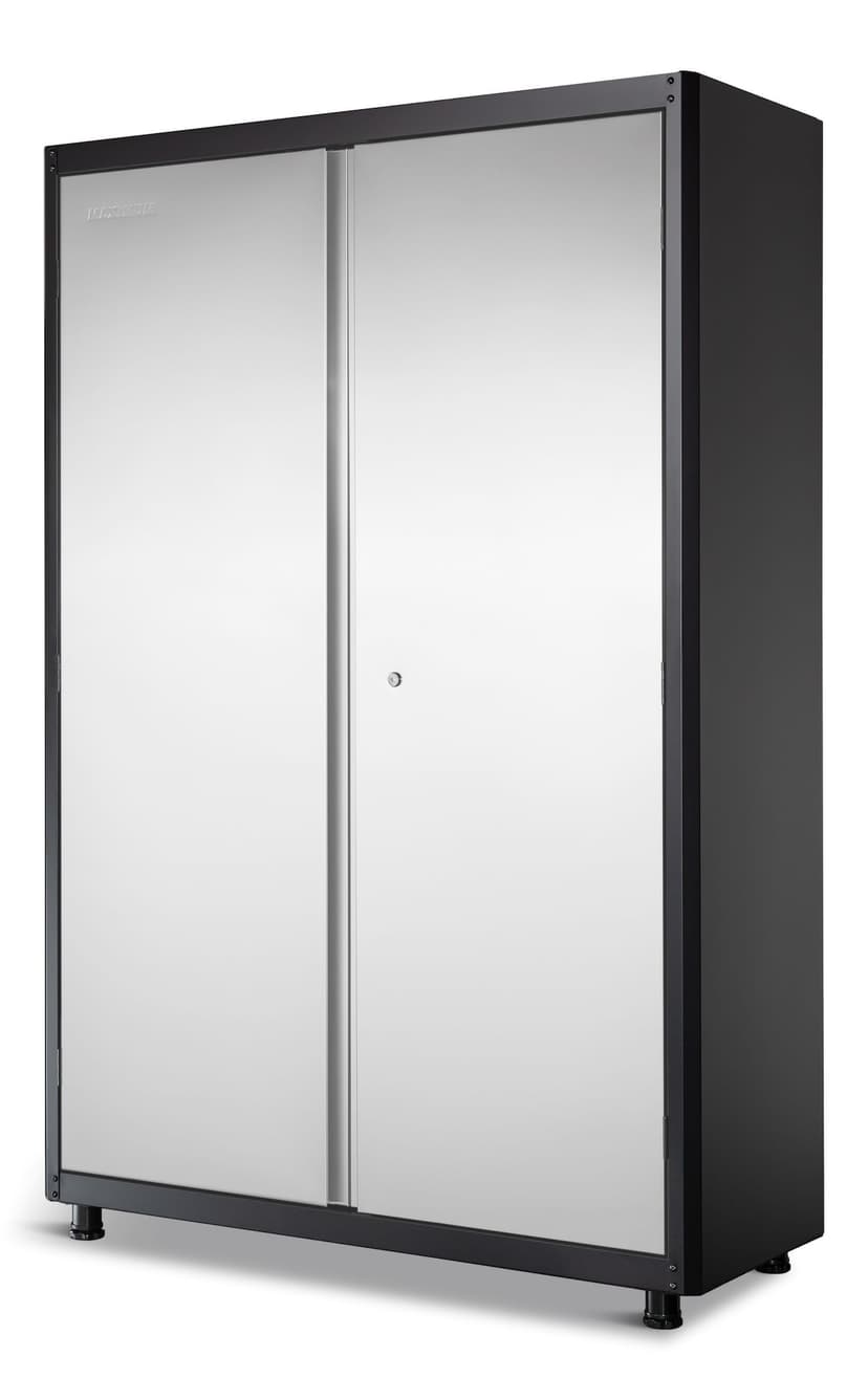 MAXIMUM 48" Stainless Steel 2-Door Tall Cabinet with Adjustable Shelves, 48 x 18 x 72-in