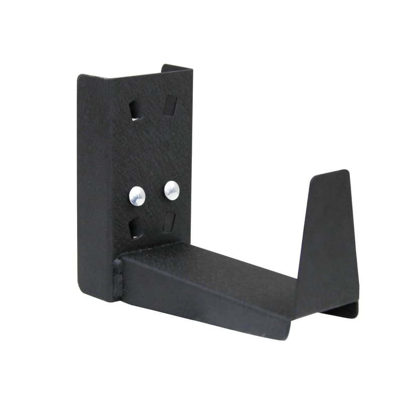 MAXIMUM Steel Rack Wall Bracket, Up to 25-lb Load Capacity, 6-in, Black
