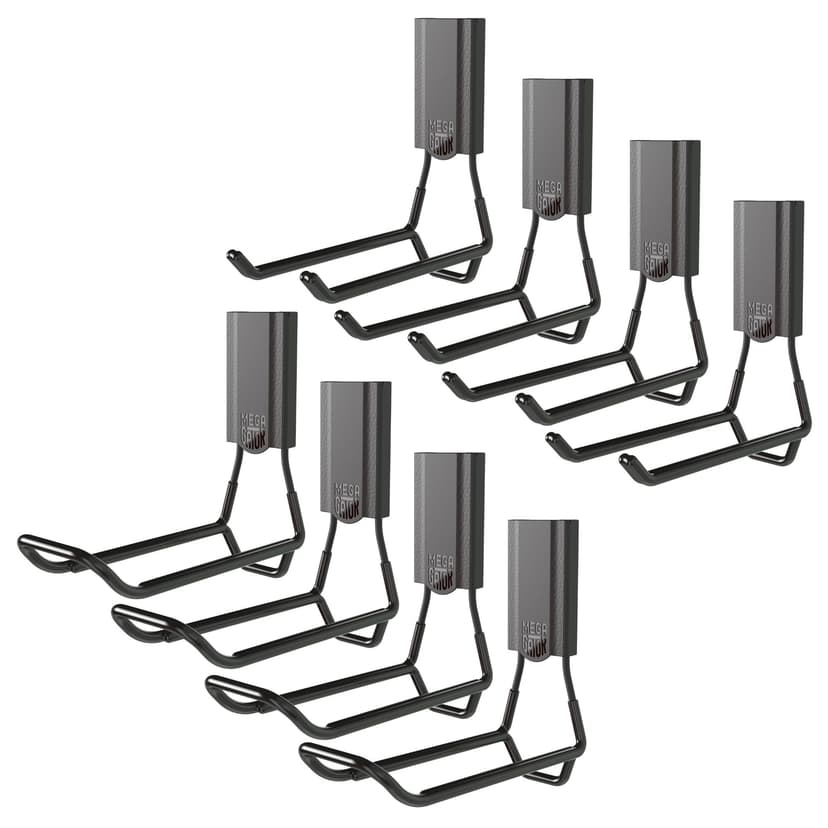 Gator Magnetics MEGA Magnetic Hook, 4.5-in, Black, 8-pk