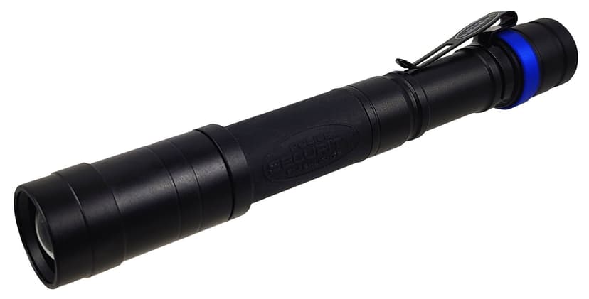 Police Security 350 Lumens Sleuth 2.0 Durable Aluminum Handheld Flashlights, Batteries Included, Black, 2-pk