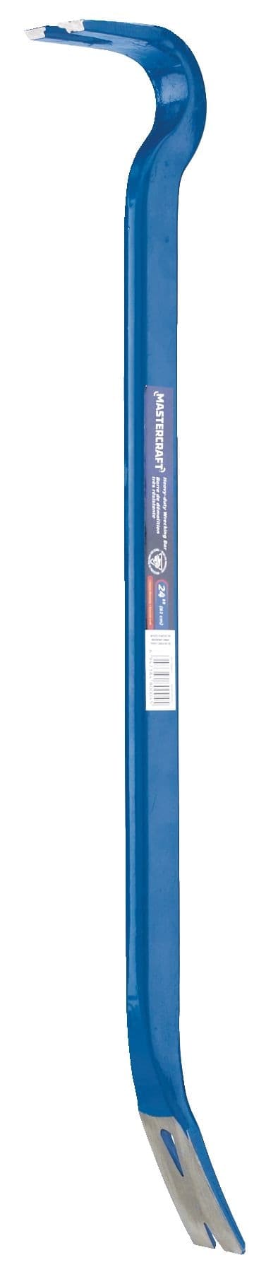 Mastercraft Gooseneck Wrecking Bar, One-Piece Drop-Forged Steel Construction, Assorted Sizes