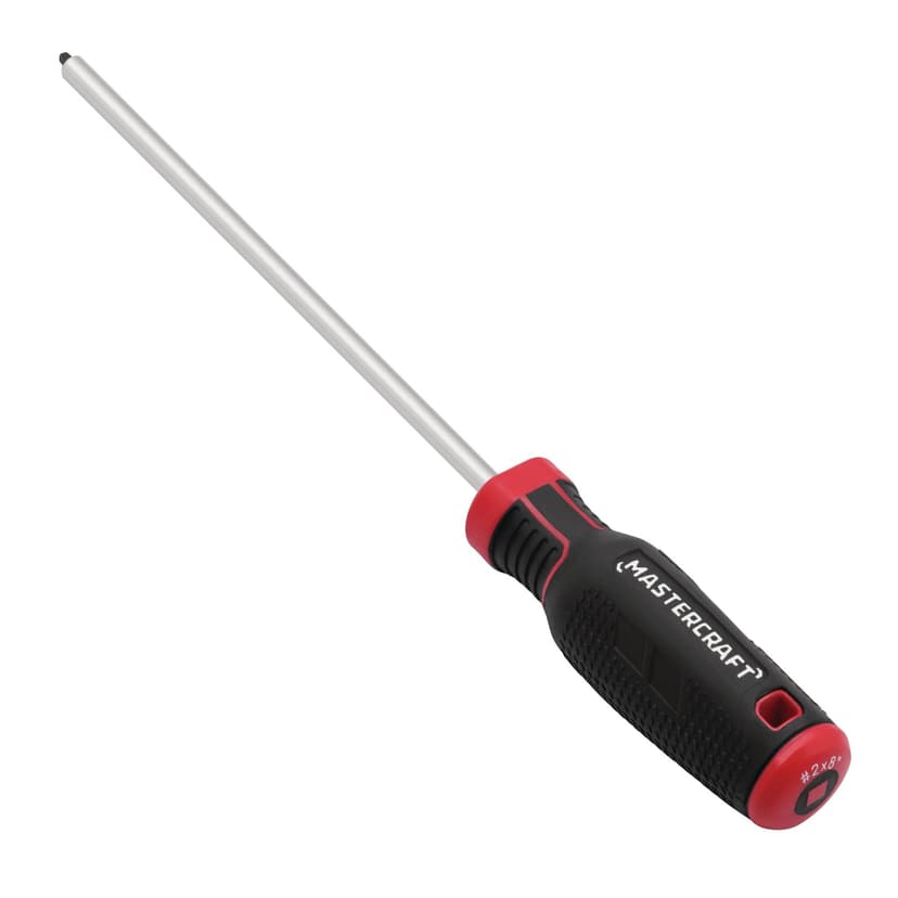 Mastercraft Robertson Screwdriver, Square Head, Rubber Grip