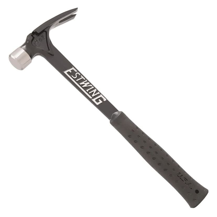 Estwing 19-oz Ultra Series Rip Claw Framing Hammer, Milled Steel Face with Shock Reduction Grip, EB-19SM