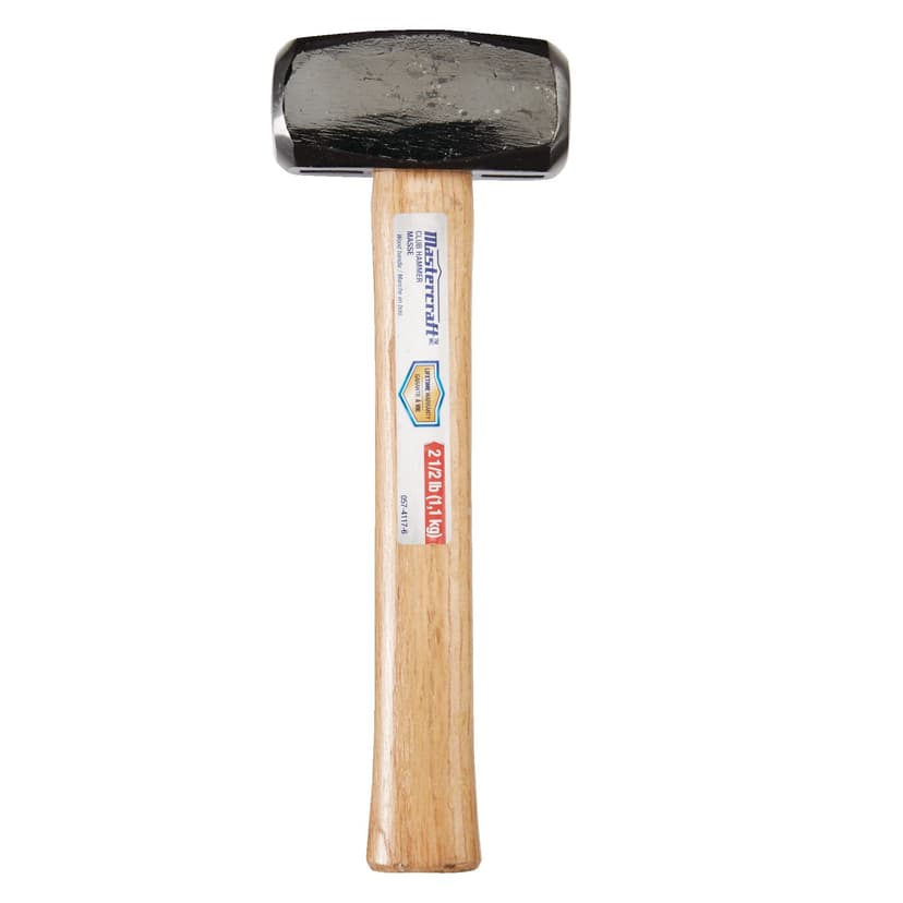 Mastercraft Club Hammer, Forged Steel with Wood Handle, 2.5-lb