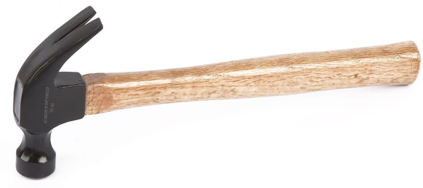 Certified 16-oz Claw Hammer, Forged Steel with Wood Handle