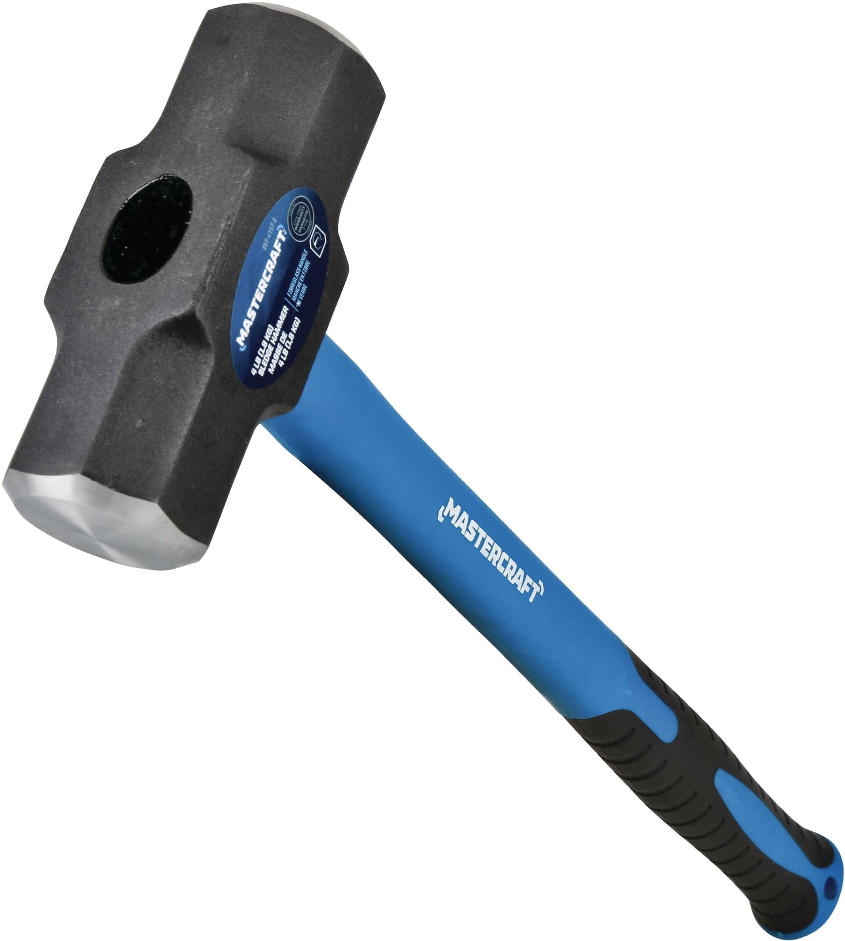 Mastercraft Fiberglass Sledge Hammer, 4-lb Head with 16-in Handle
