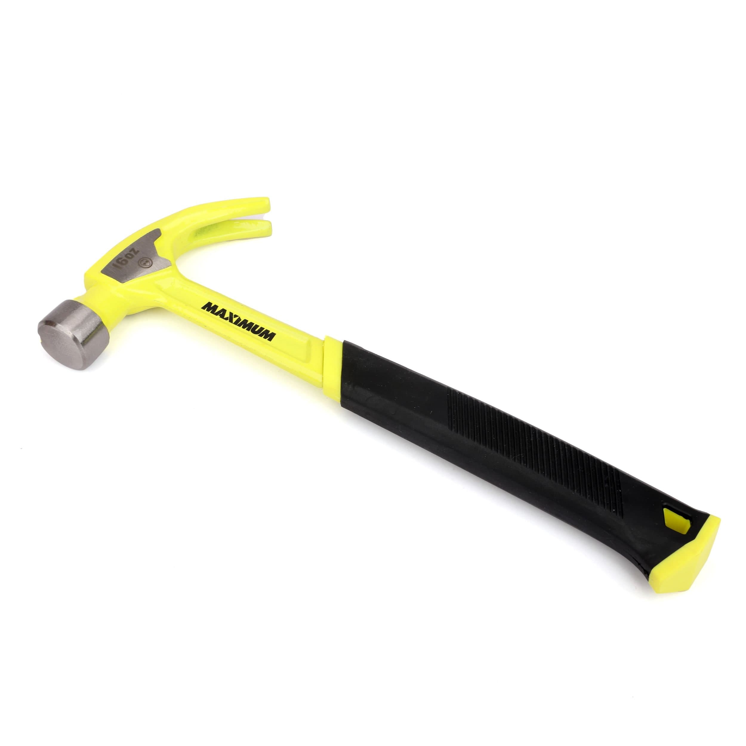 MAXIMUM Hi-Vis One-Piece Steel Claw Hammer