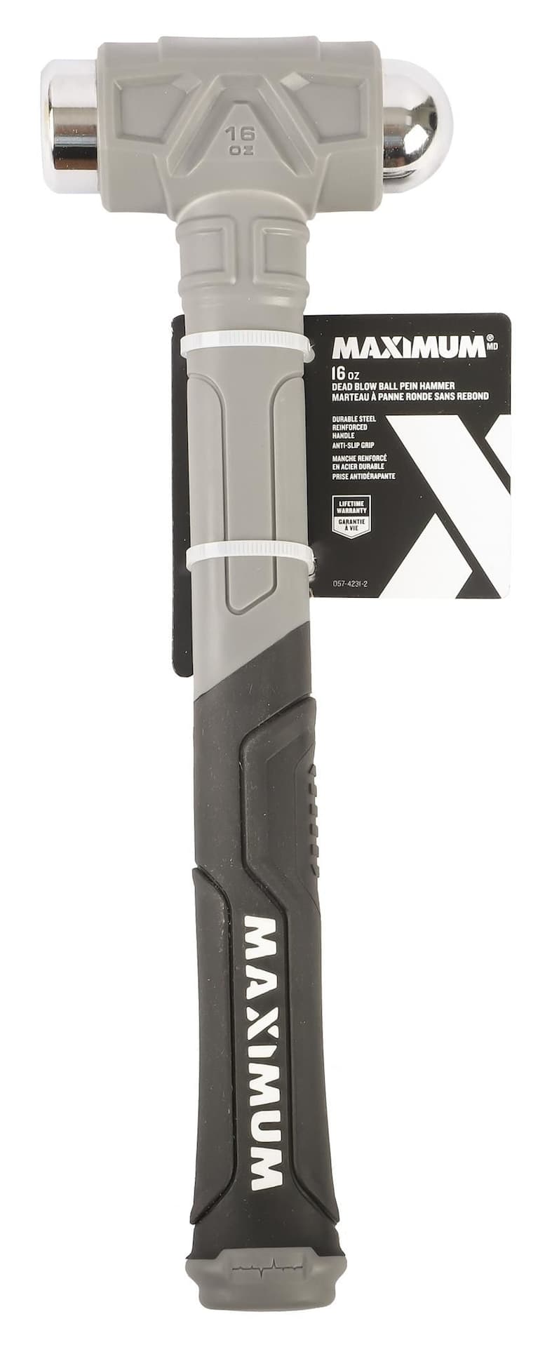 MAXIMUM Deadblow Ballpein Hammer, 16-oz