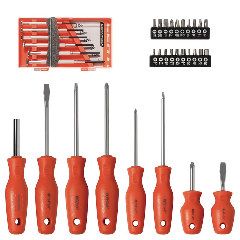 Certified Screwdriver Set, 35-Piece