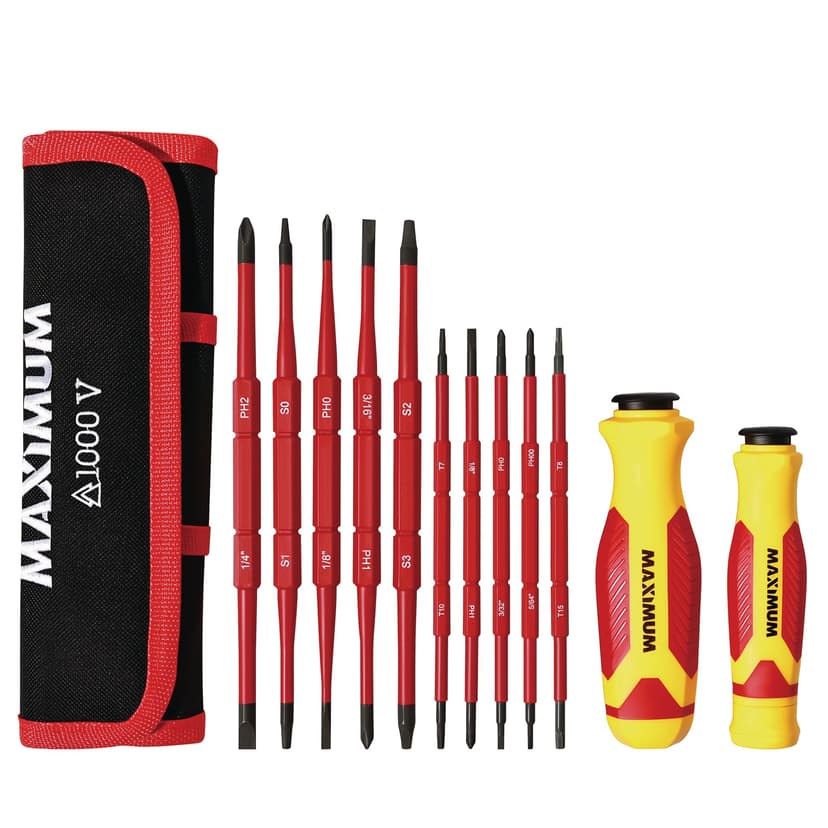 MAXIMUM Insulated Driver Set with 2 Handles
