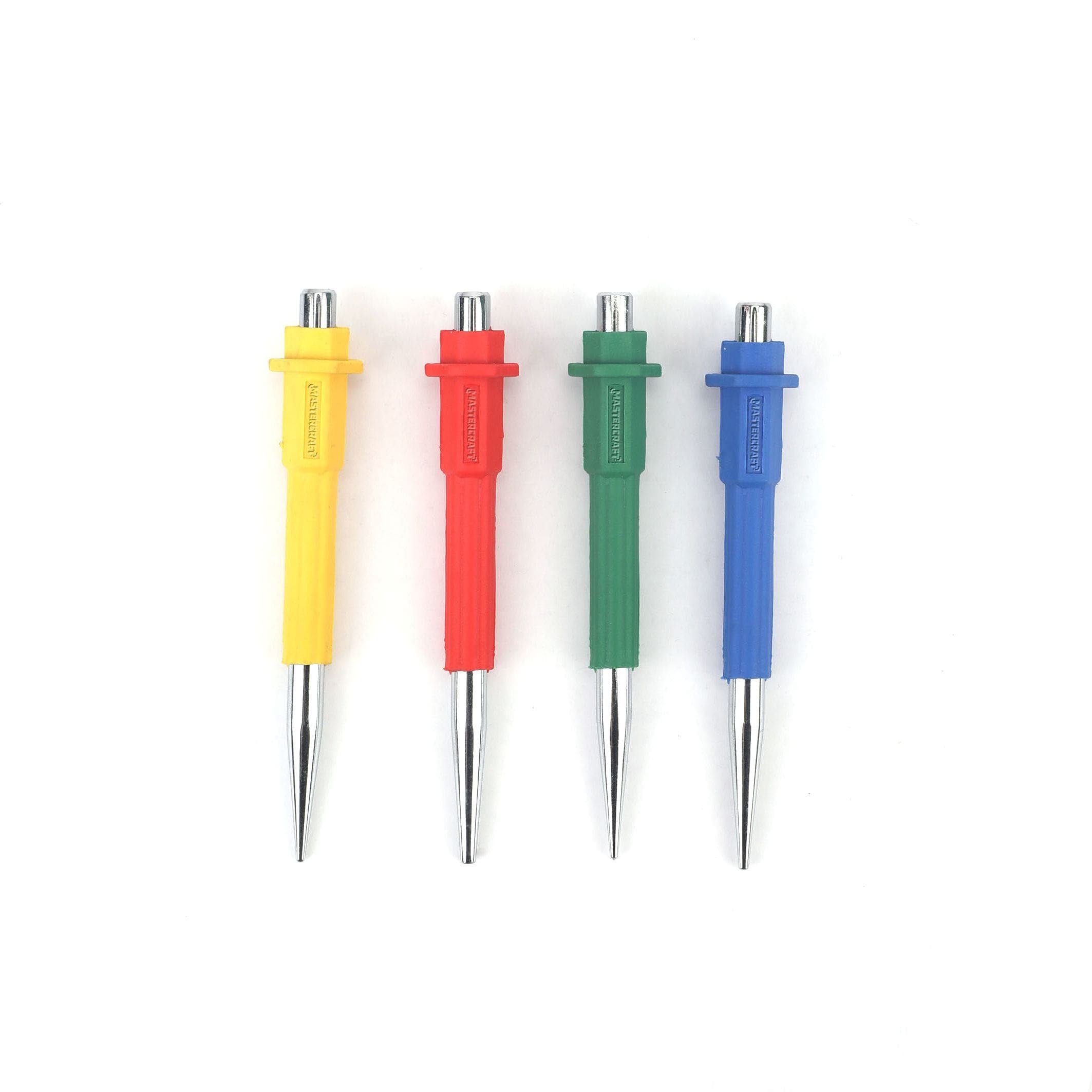 Mastercraft 4-pc Nail Punch Set, Includes 1/32, 1/16, 3/32 and 1/16 Center punch