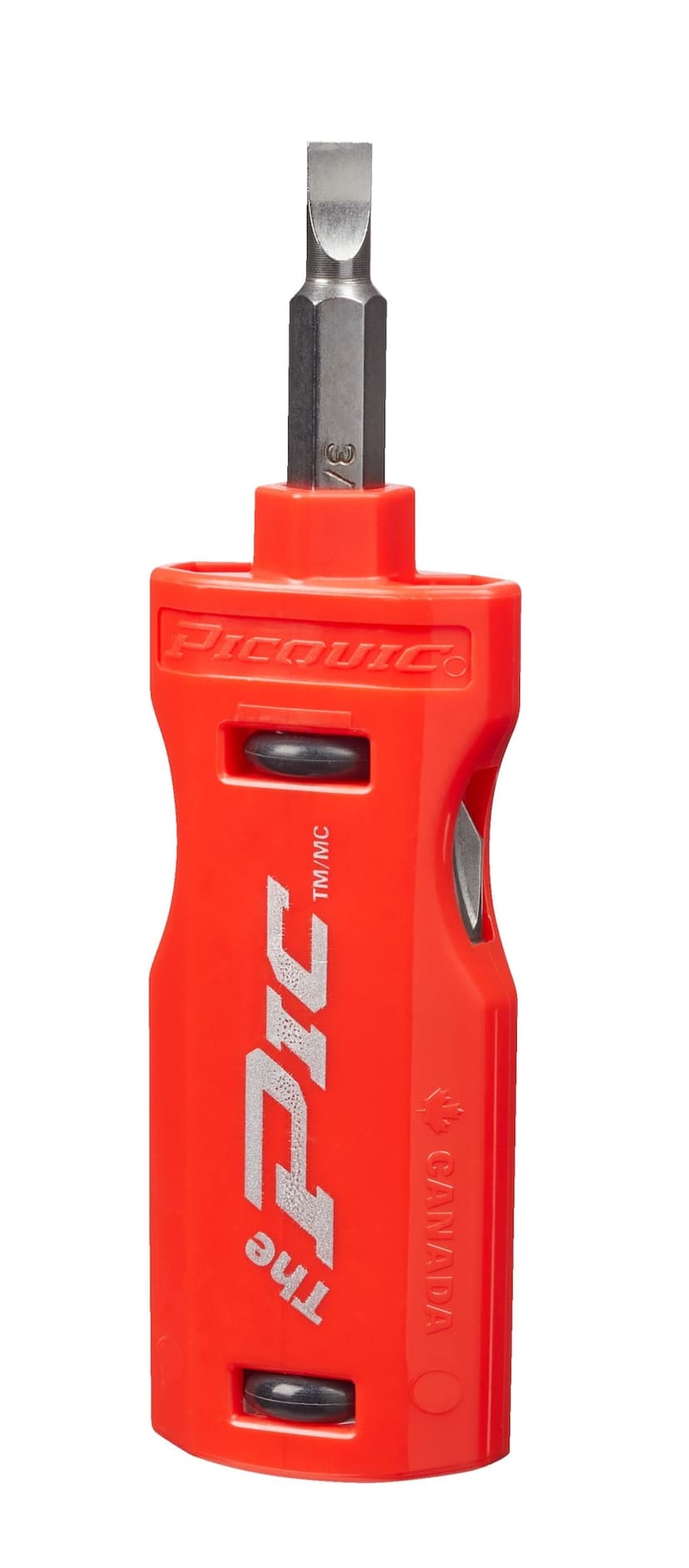 Picquic "The Pic"™ 3-Piece Multi-Bit Screwdriver, Impact Ready, Red, 21001
