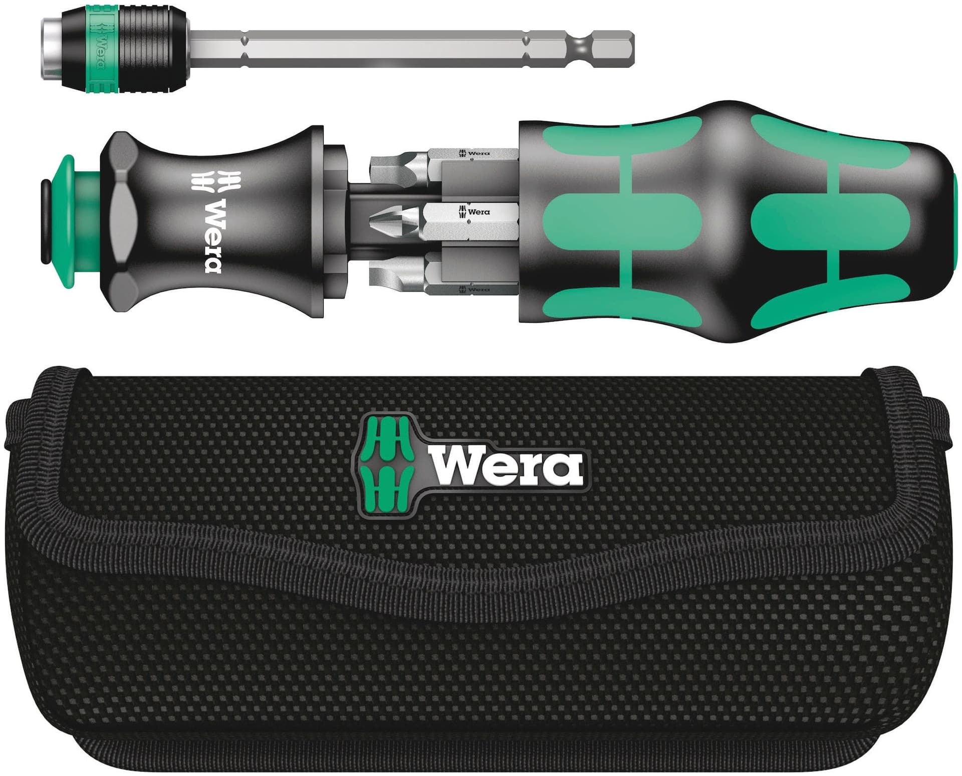 Wera Kraftform Kompakt 26 Screwdriver Tool Set with Telescopic Blade and Pouch, 5051025001